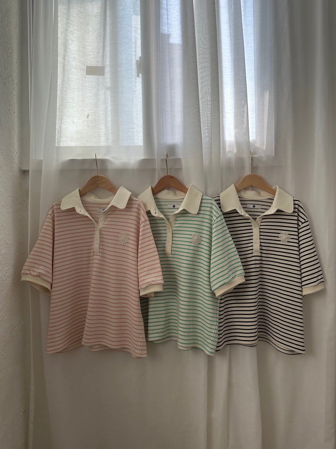 Striped Collar Shirts