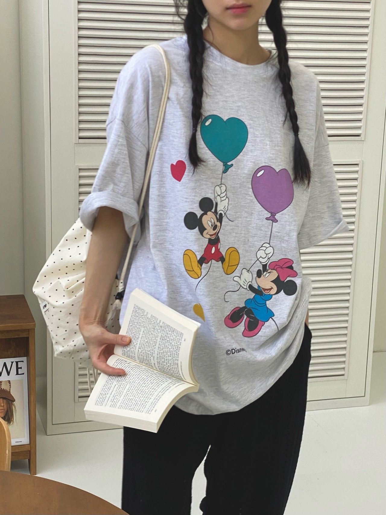 Mouse Balloon Cotton T-Shirt