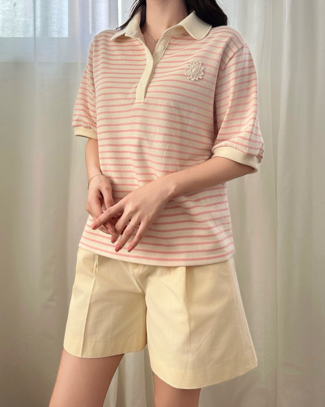Striped Collar Shirts