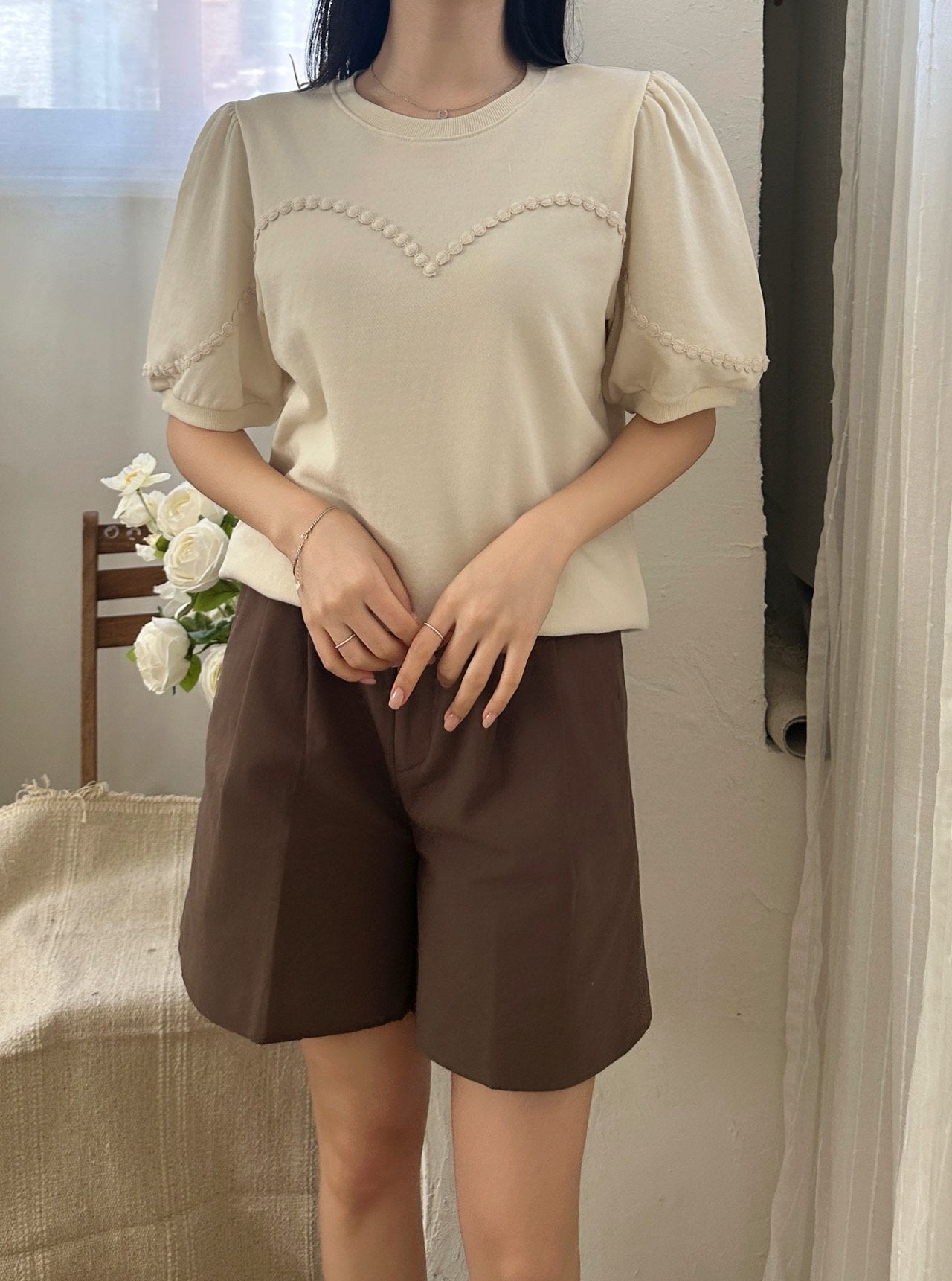 Cotton Lace Sweatshirts