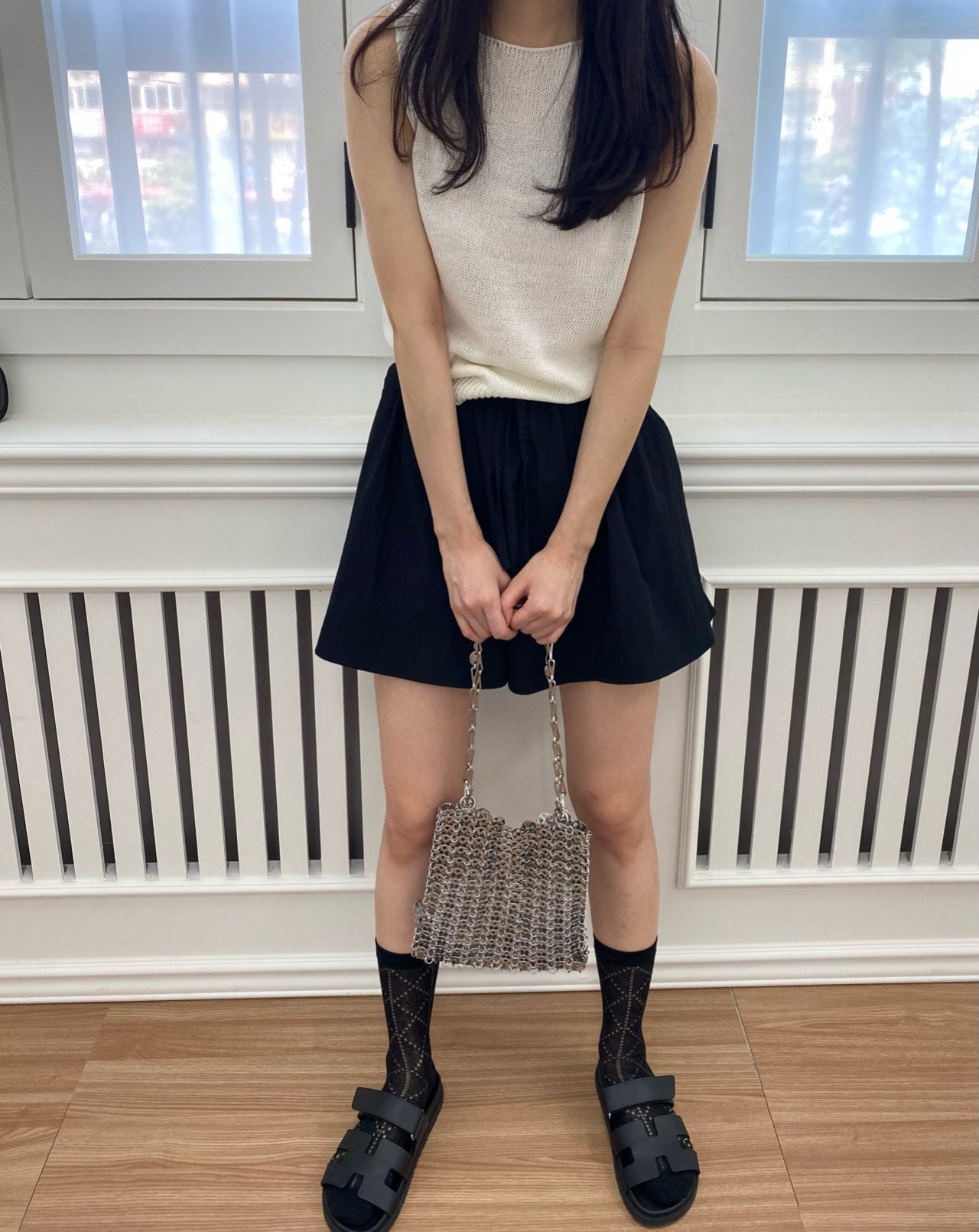 Flare Wide Short Pants