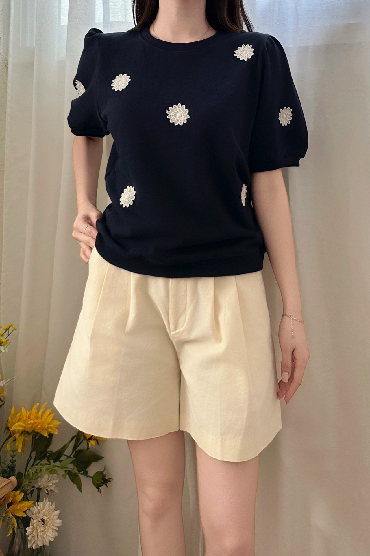 Flower Embroidery Sweatshirts