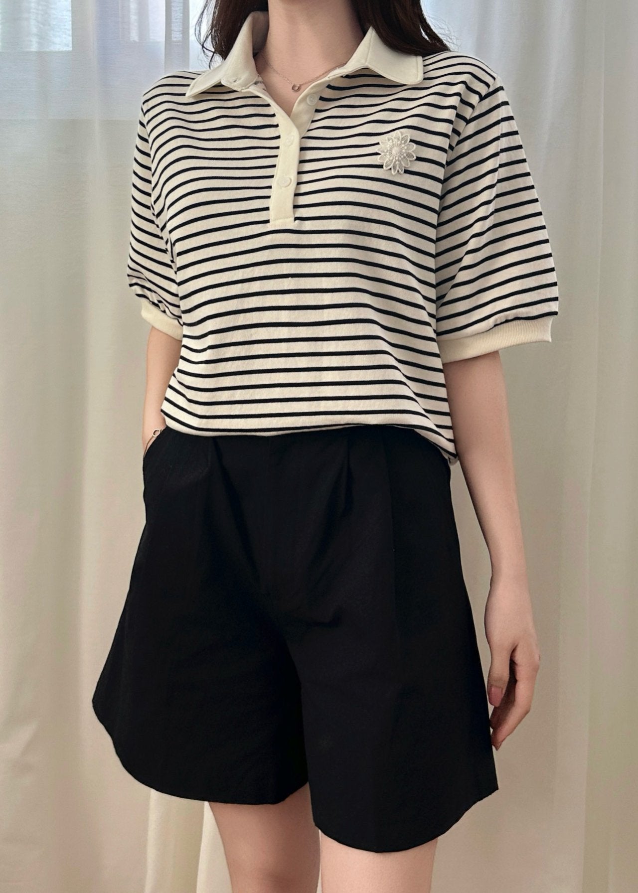 Striped Collar Shirts