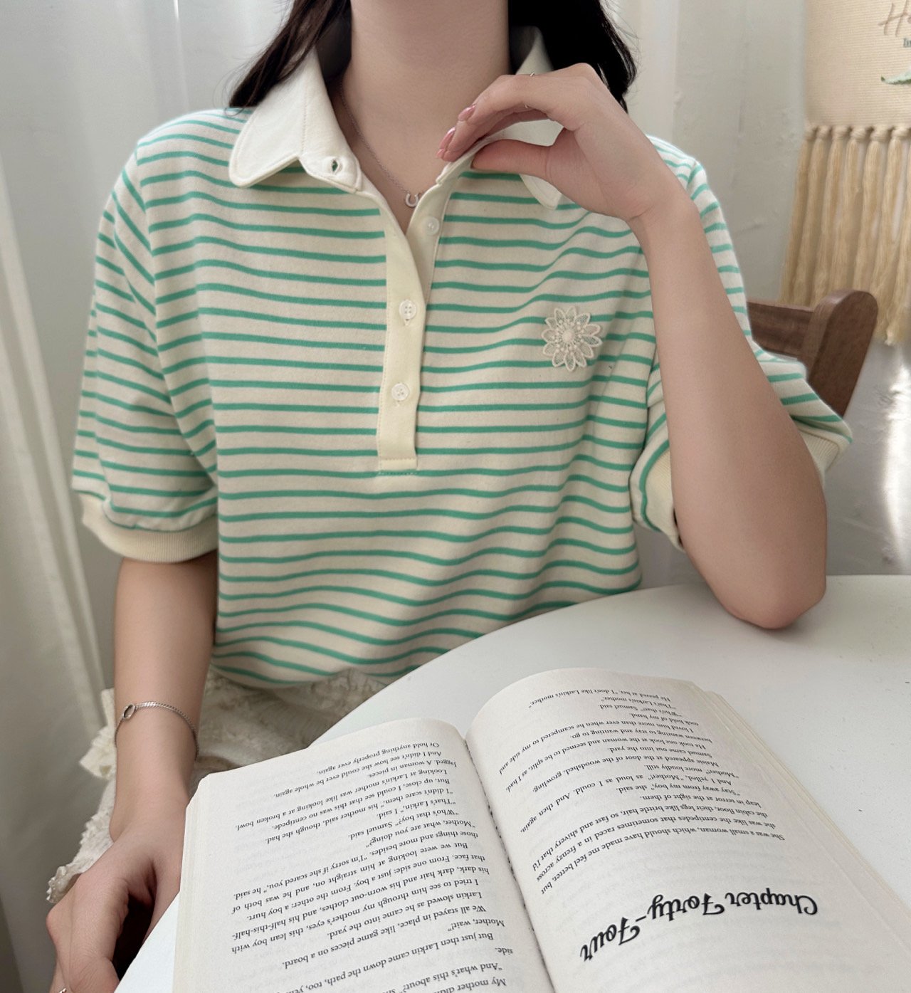 Striped Collar Shirts