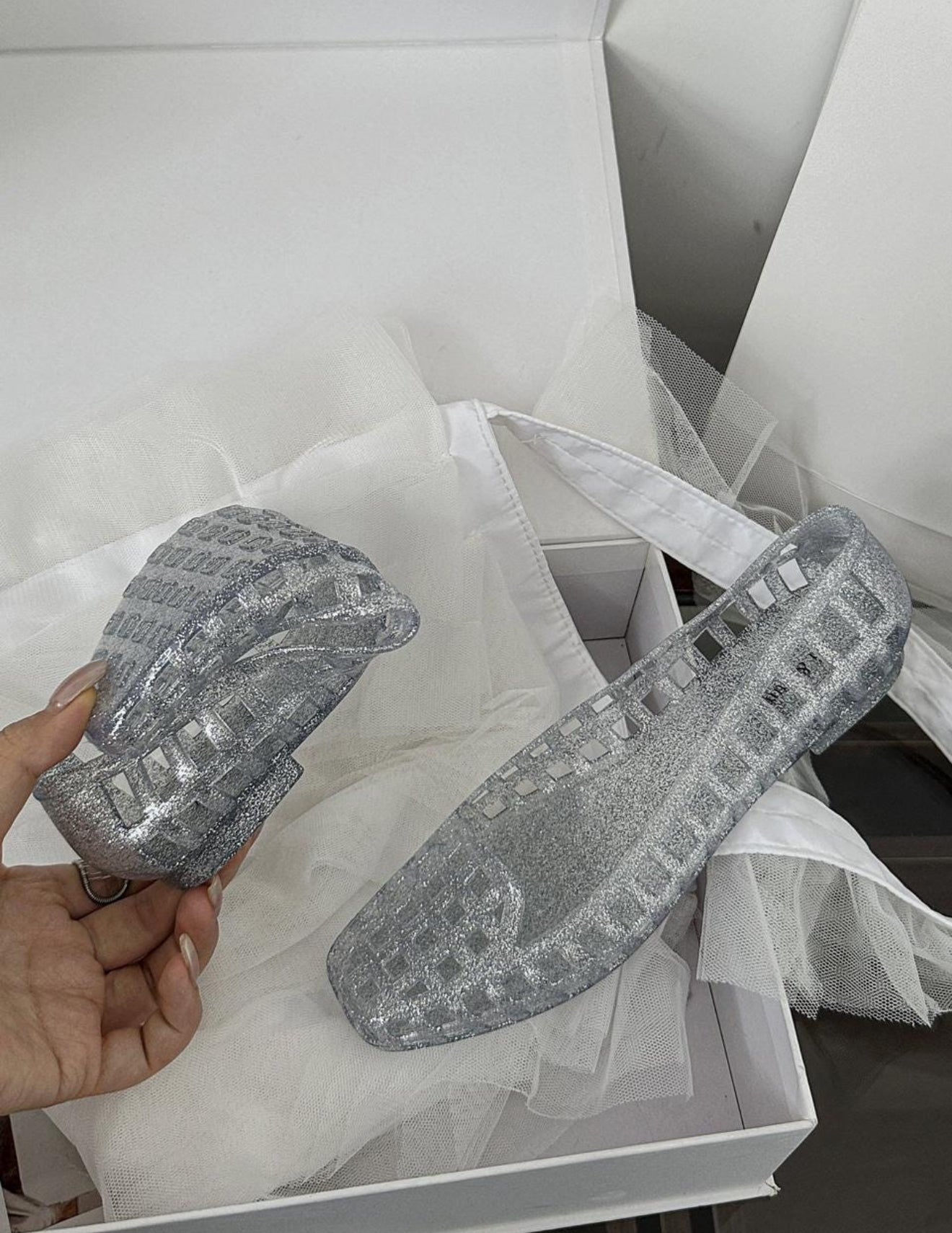 "NEW" Jelly Flat Shoes