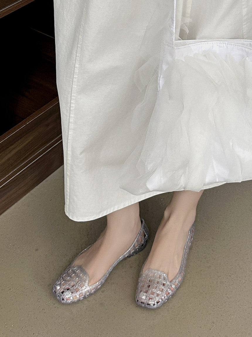 "NEW" Jelly Flat Shoes