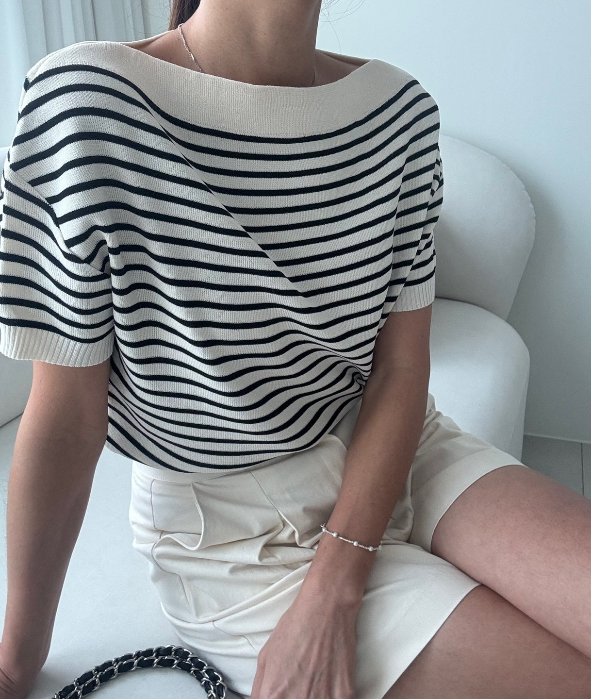 Boat Neck Summer knit