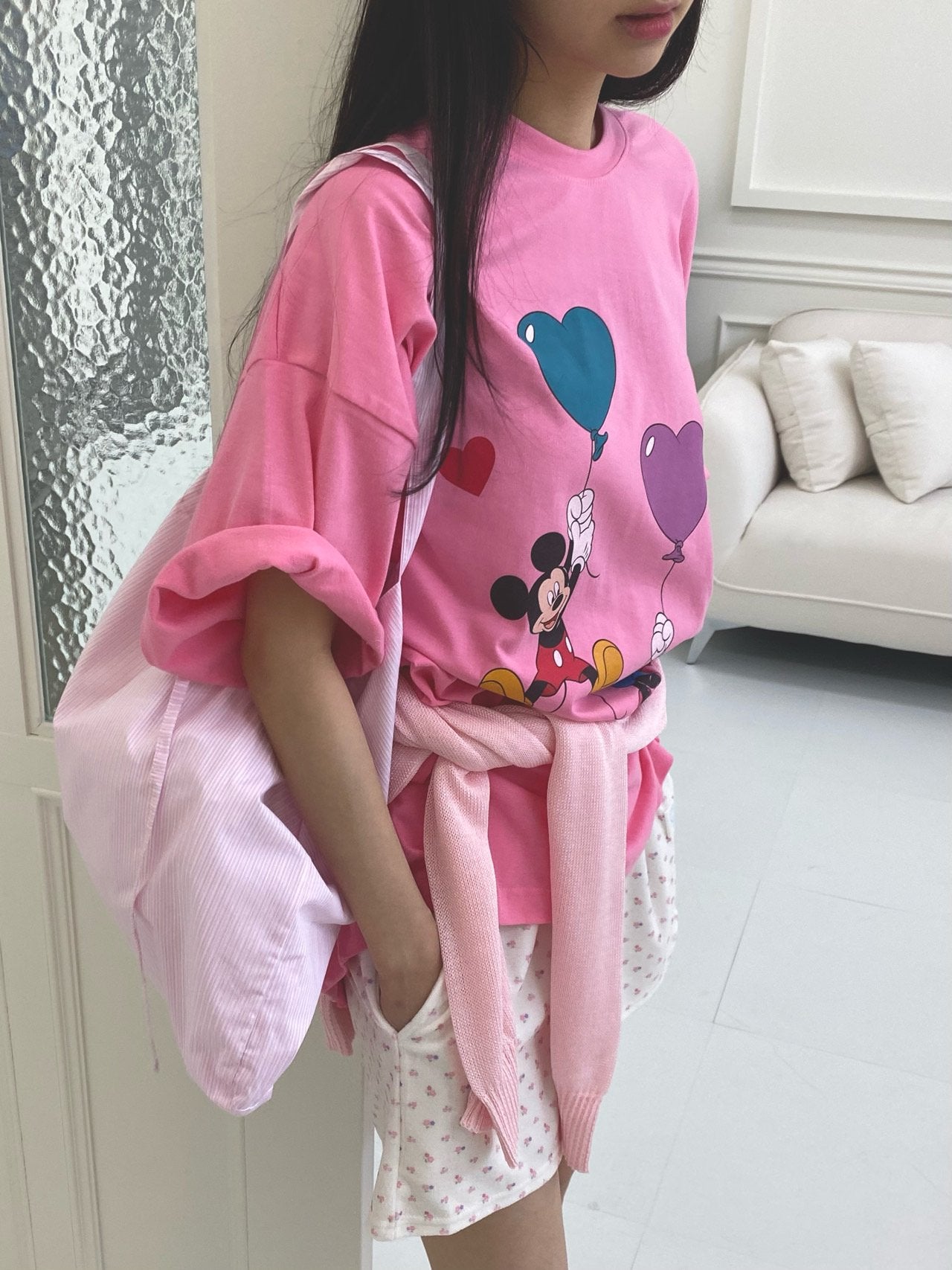 Mouse Balloon Cotton T-Shirt