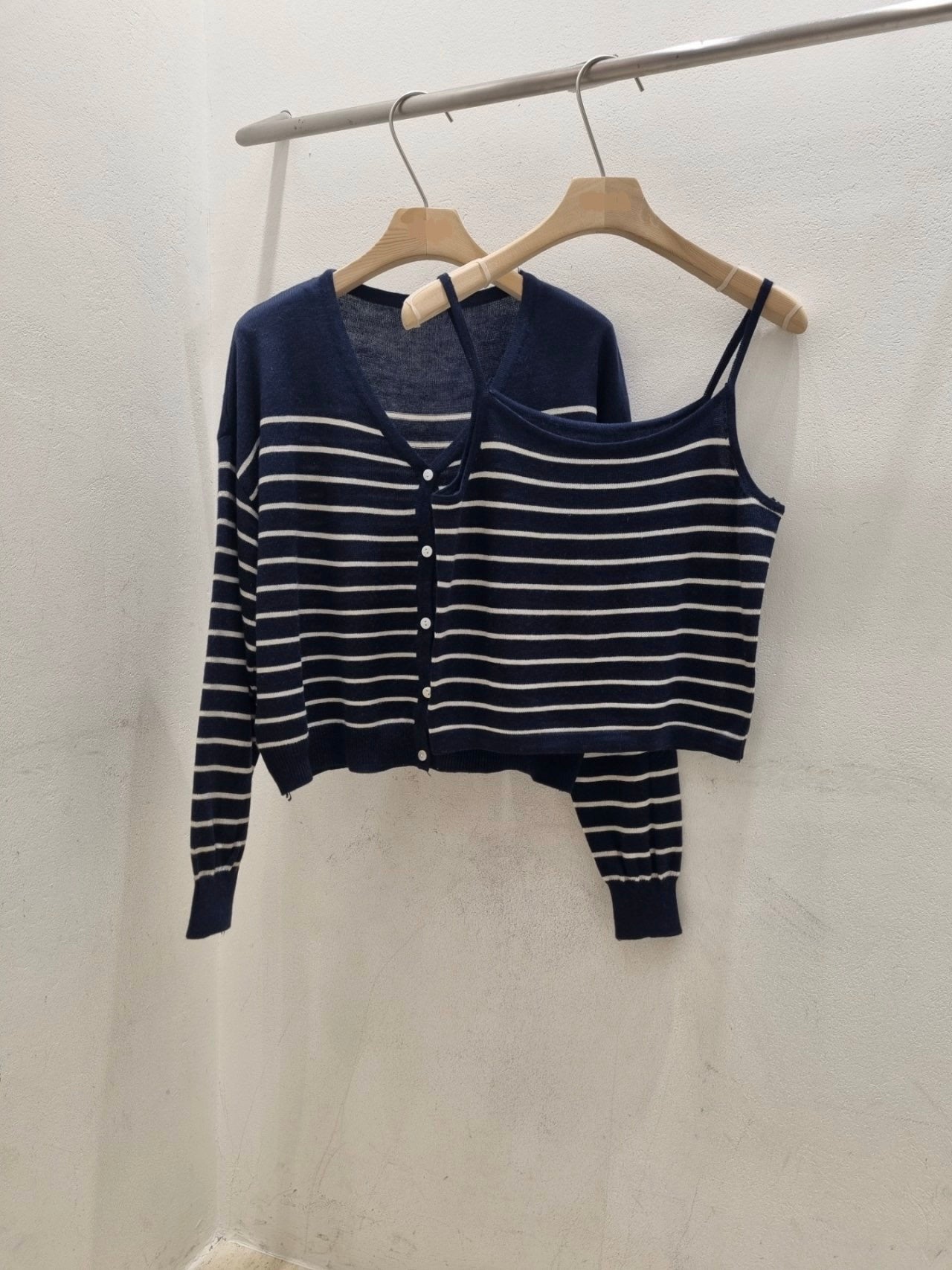 “NEW” Stripe Cardigan Set