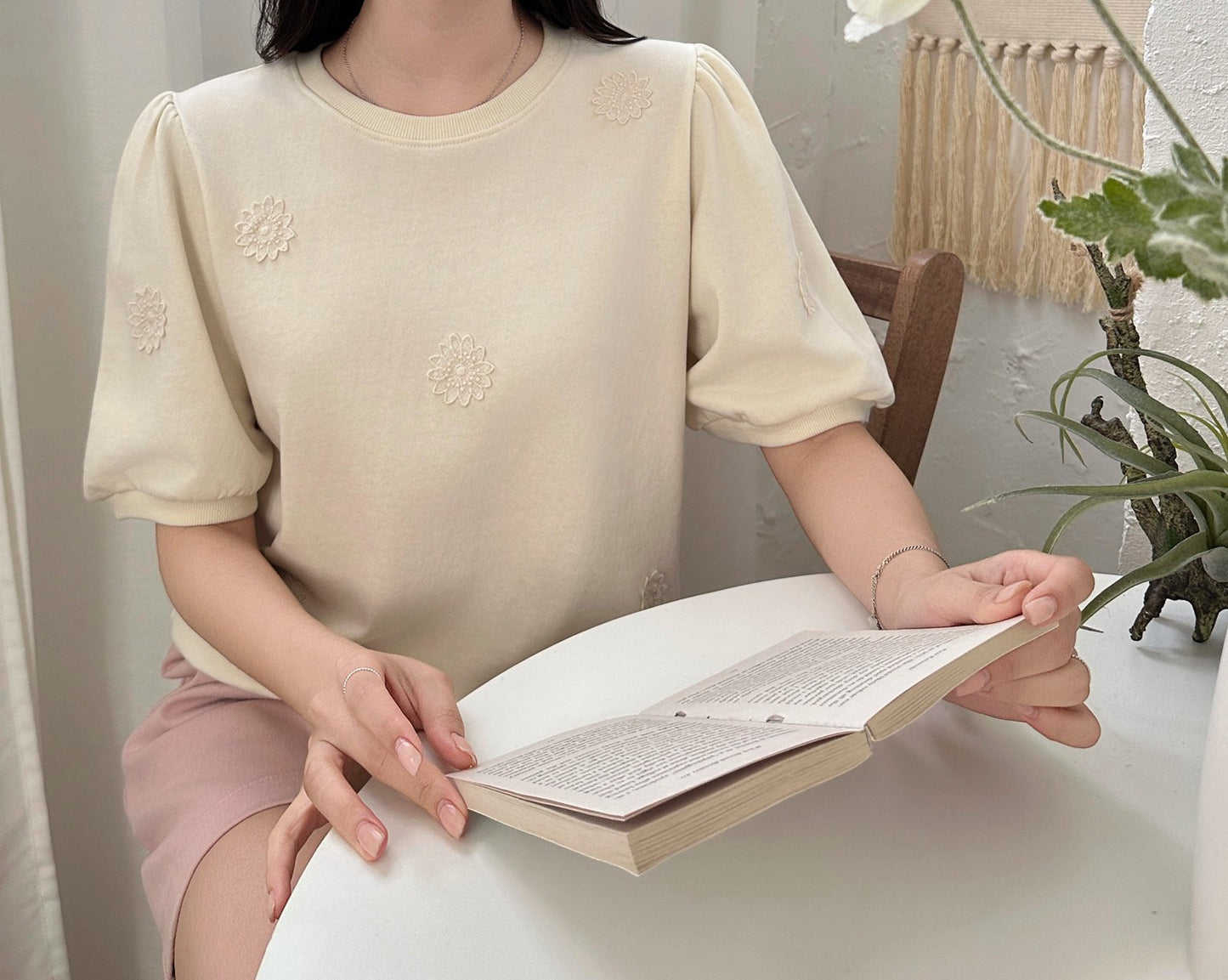 Flower Embroidery Sweatshirts