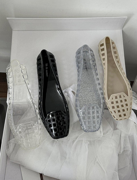 "NEW" Jelly Flat Shoes