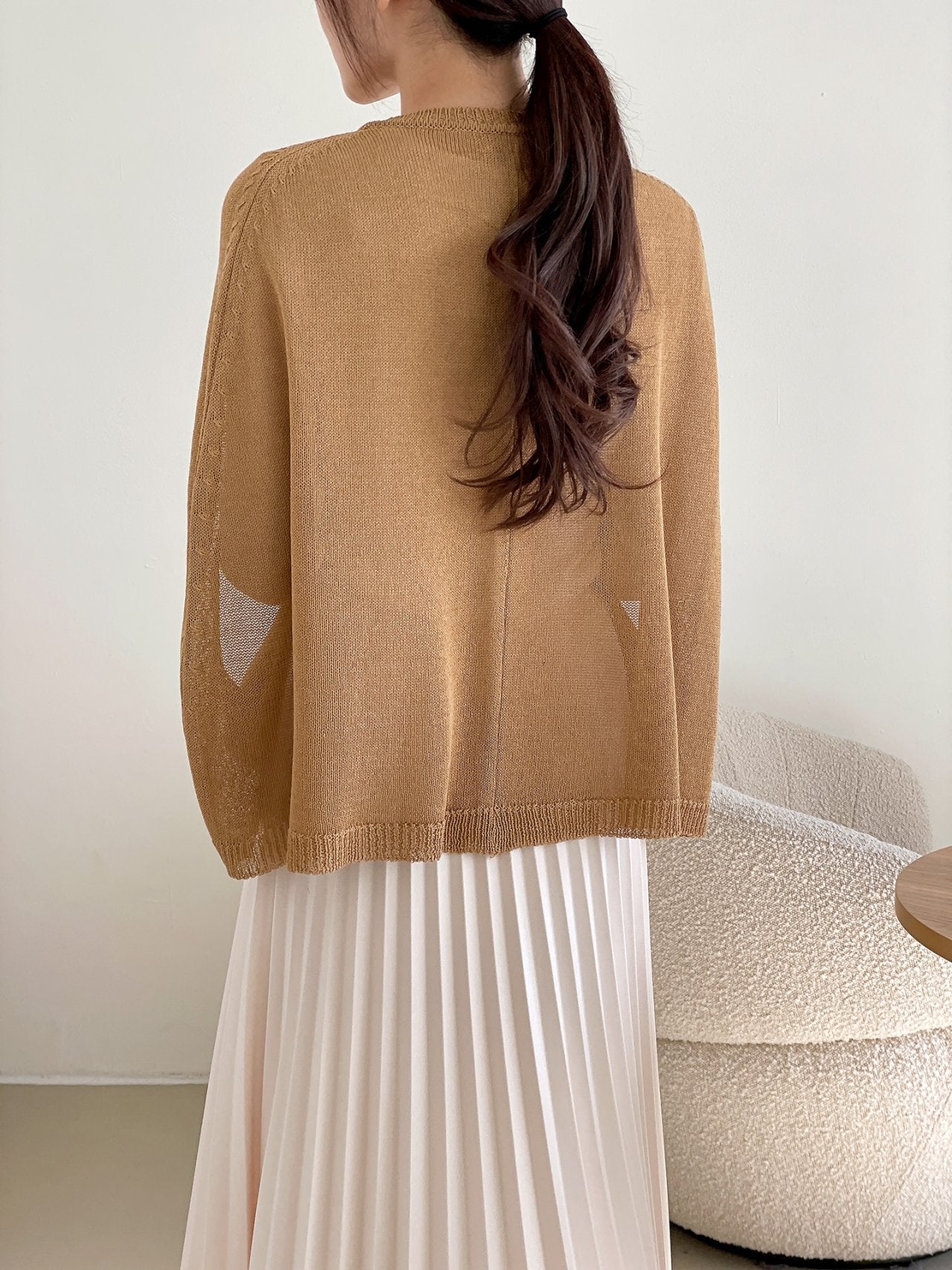 Linen Cape Cardigan