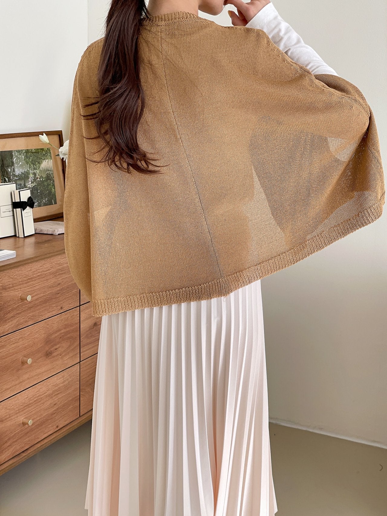 Linen Cape Cardigan